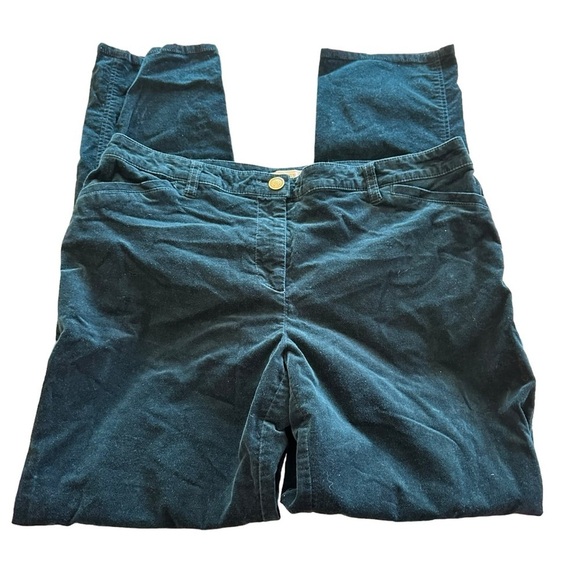 Chico's women's size 2 goddess green velvet pants - Picture 1 of 3